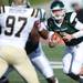 Eastern Michigan junior Alex Gillett runs the ball during the second half against Western Michigan at Rynearson Stadium on Saturday afternoon. Melanie Maxwell I AnnArbor.com